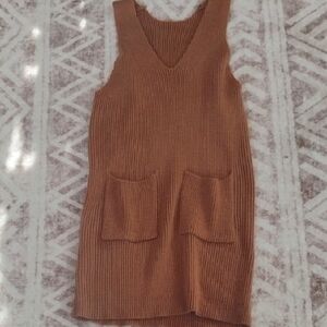 🚨5 For $25🚨 Brown Knit Sleeveless Dress Or Top